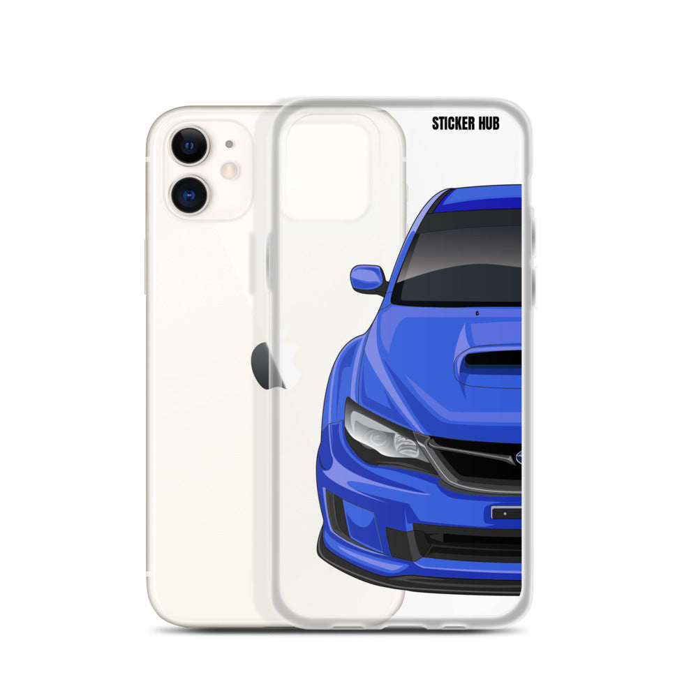 WR Blue 09-14 Subaru WRX STI - iPhone Case