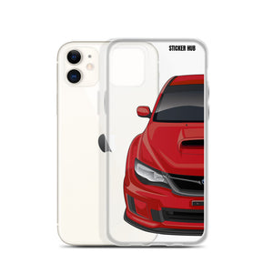 Red 09-14 Subaru WRX STI - iPhone Case