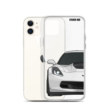 Load image into Gallery viewer, White C7 Corvette Z06 - iPhone Case