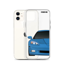 Load image into Gallery viewer, Jet Stream Blue C6 Corvette - iPhone Case