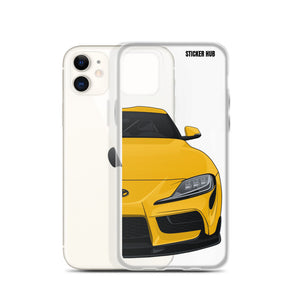 Yellow MKV Toyota Supra - iPhone Case