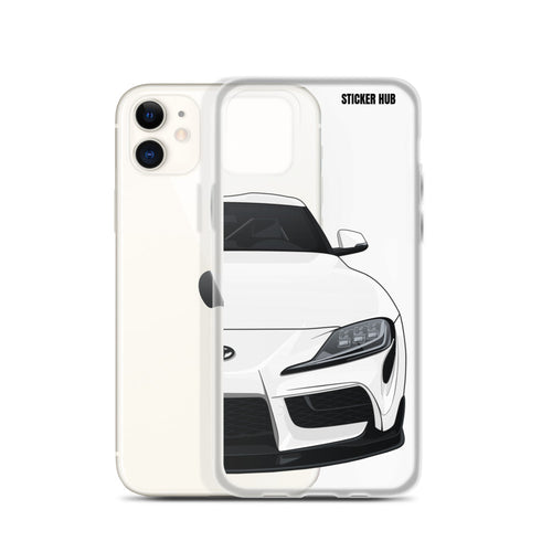 White MKV Toyota Supra - iPhone Case