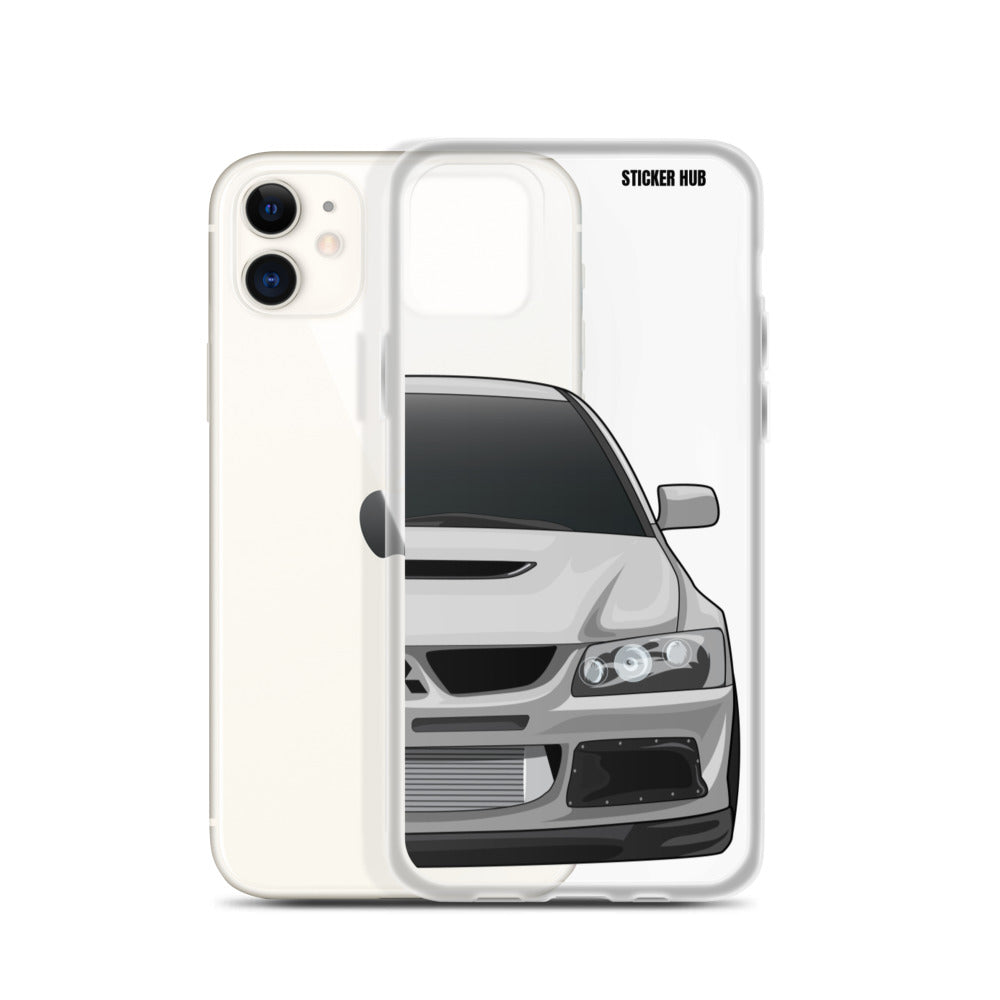 Silver Mitsubishi Evo - iPhone Case