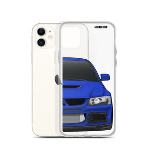 Blue Mitsubishi Evo - iPhone Case