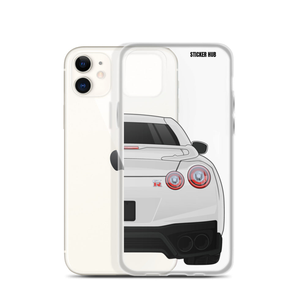 White R35 Nissan GTR - iPhone Case