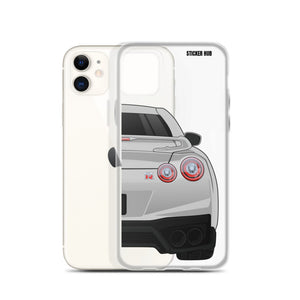 Silver R35 Nissan GTR - iPhone Case