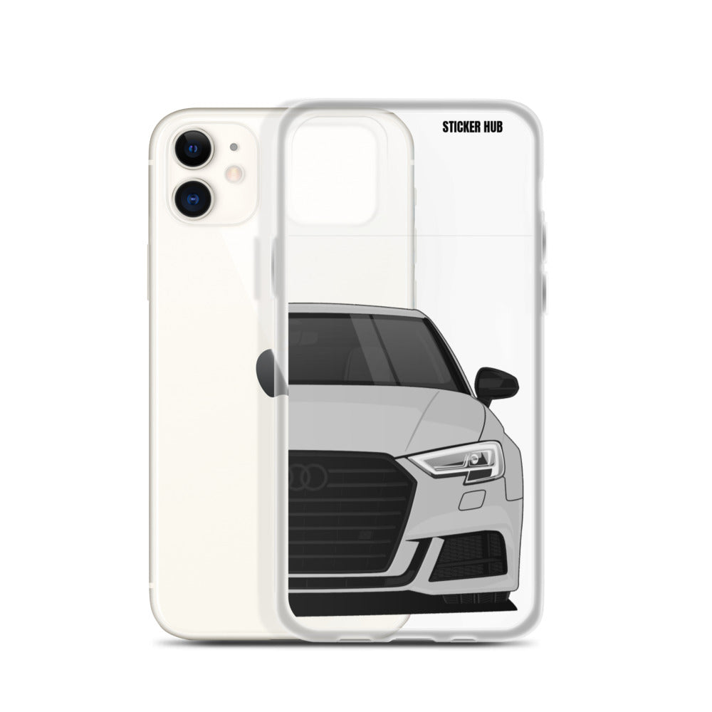 Silver B9 Audi S3 - iPhone Case