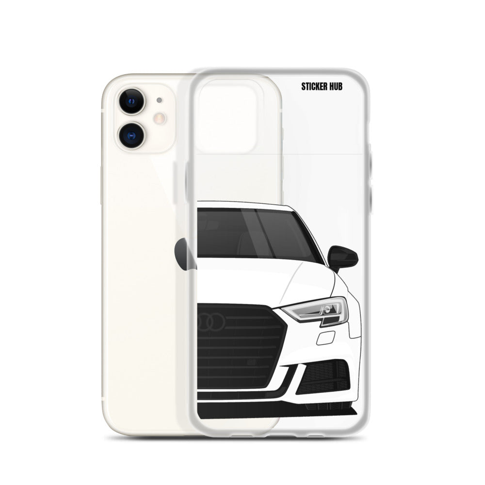 White B9 Audi S3 - iPhone Case