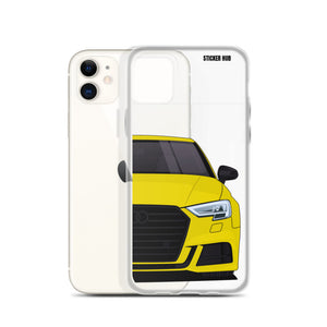 Yellow B9 Audi S3 - iPhone Case