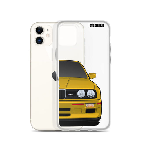 Yellow BMW E30 - iPhone Case