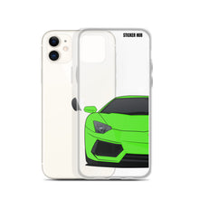 Load image into Gallery viewer, Green Lamborghini Aventadoor - iPhone Case