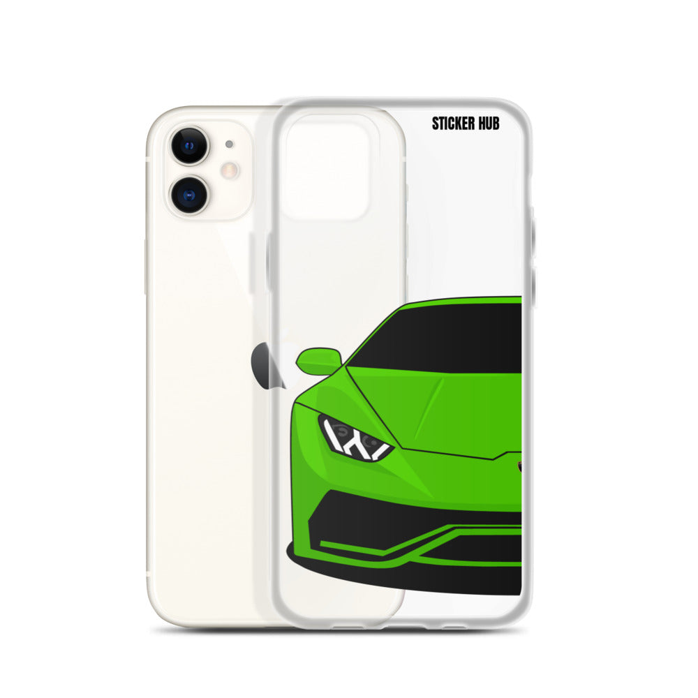 Green Lamborghini Huracan - iPhone Case