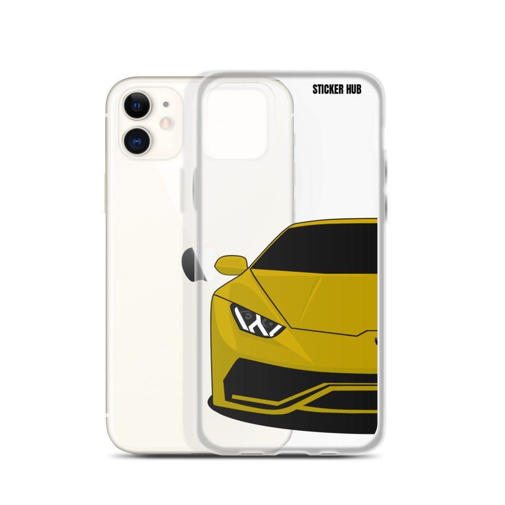 Yellow Lamborghini Huracan - iPhone Case