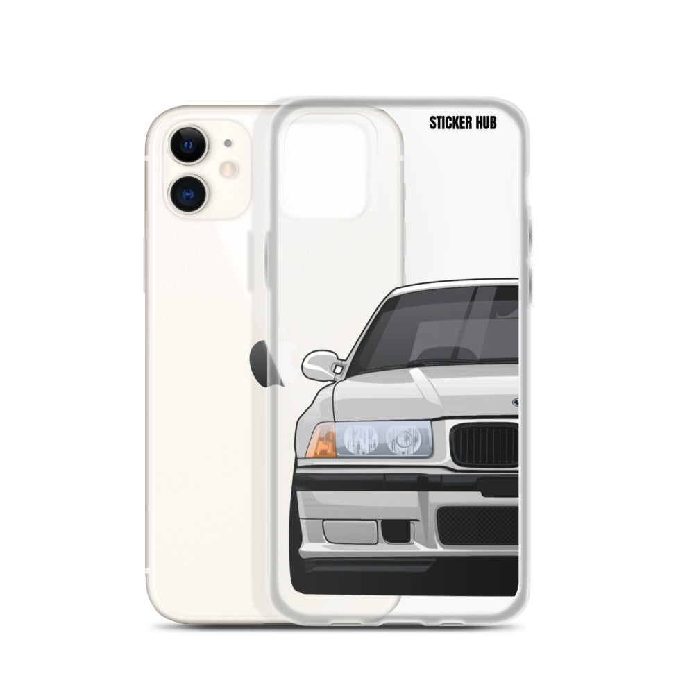 Silver BMW E36 - iPhone Case