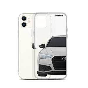 Silver B9 Audi S4 "Facelift" - iPhone Case