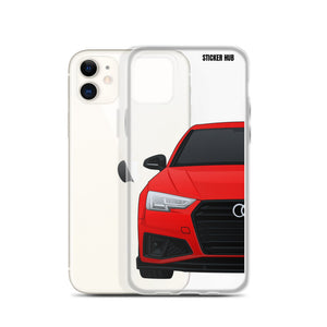 Red B9 Audi S4 "Facelift" - iPhone Case