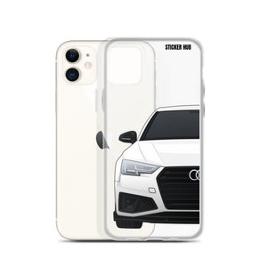 White B9 Audi S4 "Facelift" - iPhone Case