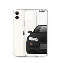 Load image into Gallery viewer, Black R34 Nissan GTR - iPhone Case