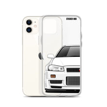 Load image into Gallery viewer, White R34 Nissan GTR - iPhone Case