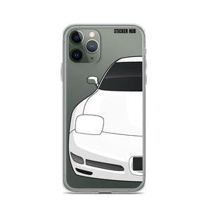 White C5 Corvette Z06 - iPhone Case