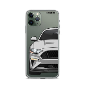 Silver 18-21 Mustang 5.0 - iPhone Case