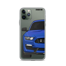 Load image into Gallery viewer, Lightning Blue Mustang GT350 - iPhone Case