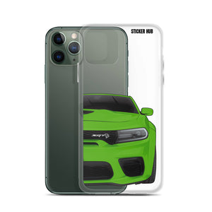 Green Charger Hellcat (Widebody) - iPhone Case