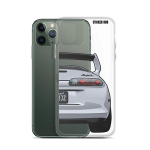 Silver Toyota Supra - iPhone Case