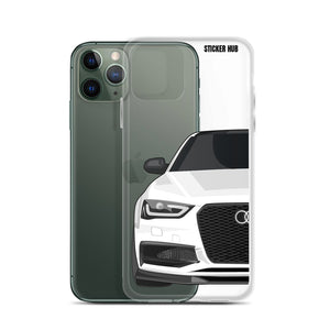 White B8.5 Audi S4 - iPhone Case