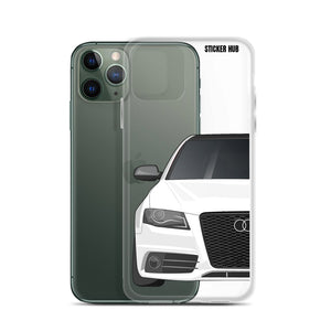 White B8 Audi S4 - iPhone Case