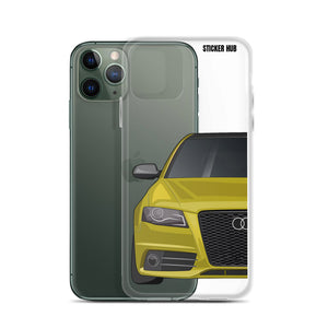 Yellow B8 Audi S4 - iPhone Case