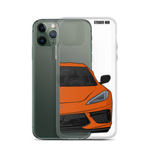 Load image into Gallery viewer, Sebring Orange C8 Corvette - iPhone Case