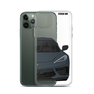 Shadow Gray C8 Corvette - iPhone Case