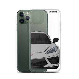 Silver C8 Corvette - iPhone Case