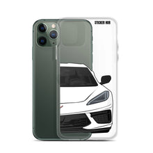 Load image into Gallery viewer, White C8 Corvette - iPhone Case