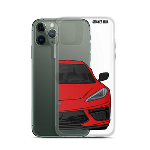 Torch Red C8 Corvette - iPhone Case