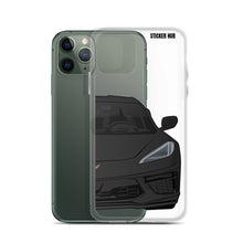 Load image into Gallery viewer, Black C8 Corvette - iPhone Case