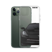 Load image into Gallery viewer, Black C7 Corvette Stingray - iPhone Case