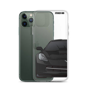 Black C7 Corvette Stingray - iPhone Case