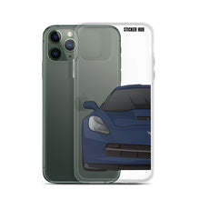 Load image into Gallery viewer, Night Race Blue C7 Corvette Stingray -iPhone Case