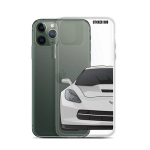 Silver C7 Corvette Stingray - iPhone Case