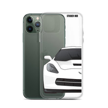 Load image into Gallery viewer, White C7 Corvette Stingray - iPhone Case