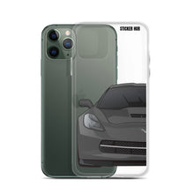 Load image into Gallery viewer, Gray C7 Corvette Stingray - iPhone Case