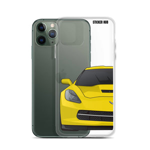 Velocity Yellow C7 Corvette Stingray - iPhone Case