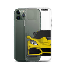 Load image into Gallery viewer, Yellow C7 Corvette Zr1 - iPhone Case