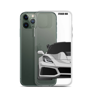 Silver C7 Corvette Zr1 - iPhone Case