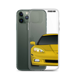 Velocity Yellow C6 Corvette - iPhone Case