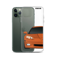 Load image into Gallery viewer, Sunset Orange C6 Corvette - iPhone Case