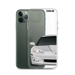 Silver C6 Corvette - iPhone Case