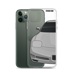 Silver C5 Corvette Z06 - iPhone Case